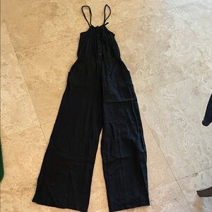 Chic Black Sleeveless Jumpsuit